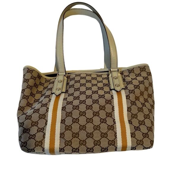 Gucci canvas tote with charm - Picture 10 of 15